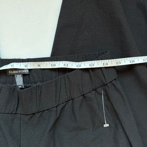 Eileen Fisher Black Crepe Pants Size Small NWOT - Picture 4 of 7